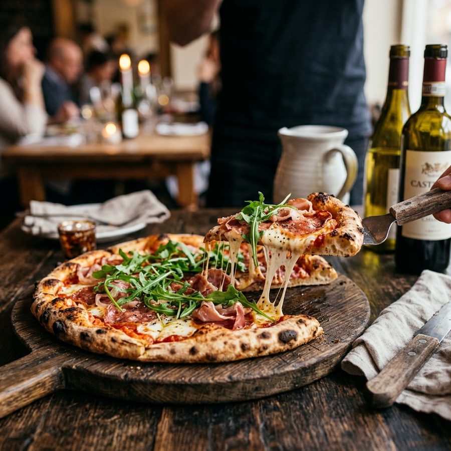 Pizza Salame Prosciutto